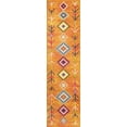 thumbnail image 3 of JONATHAN Y MOROCCAN HYPE 2 x 8 Runner Rug, Tribal Love Geometric - Orange/Multi, MOH105C-28, 3 of 9