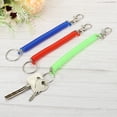 thumbnail image 6 of Uxcell 6.7" Spiral Retractable Spring Coil Keychain, 6 Pack, Red Green Blue, 6 of 6