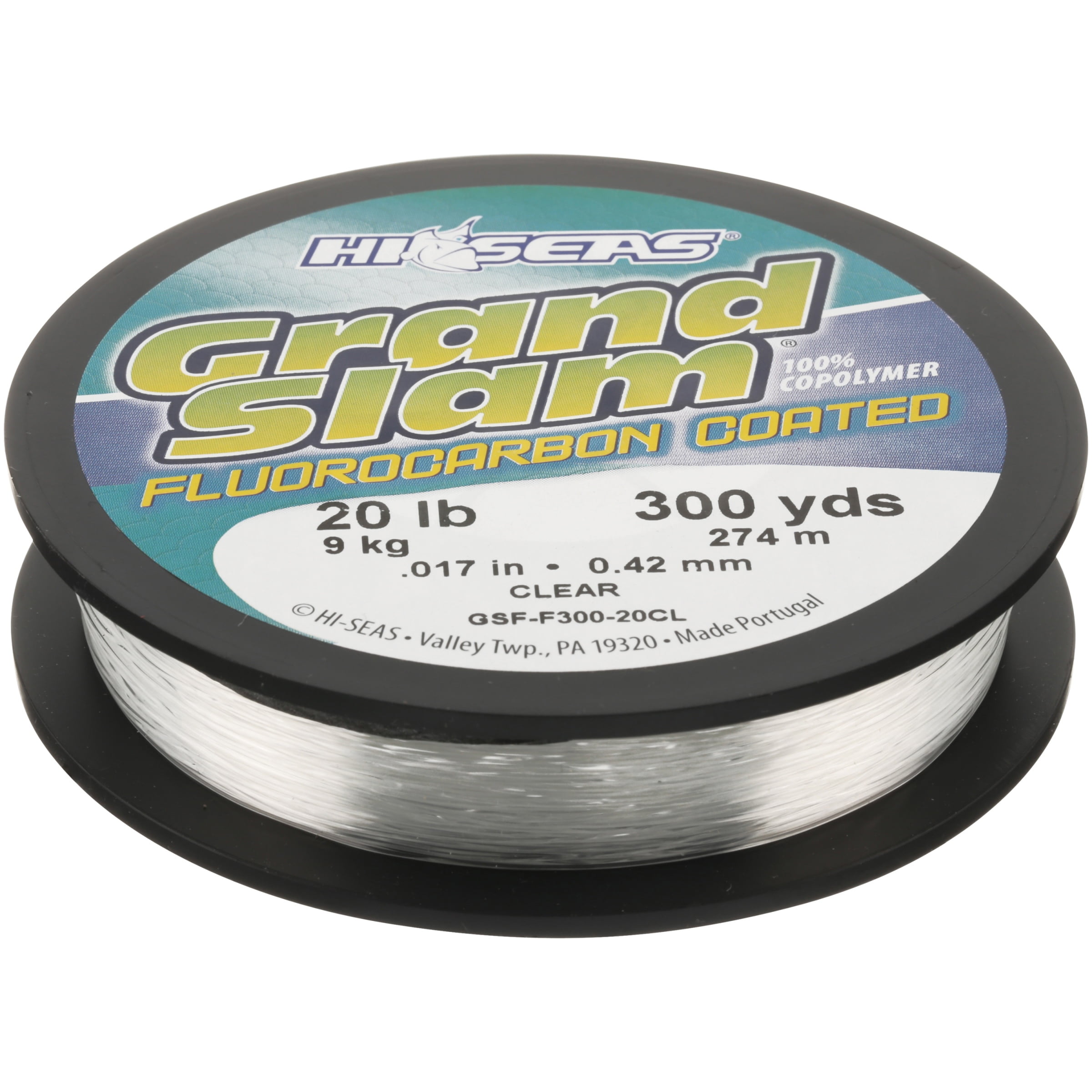 HiSeas® Grand Slam® Clear Fluorocarbon Coated 100 Coploymer Fishing Line