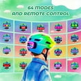 thumbnail image 3 of Kids Bike Helmet with LED Display,Remote Control,64 Patterns for Ages 3-14,Multi-Sport for Cycling and Scooters, 3 of 10