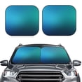 thumbnail image 2 of Fotbe Blue to turquoise Juego de 2 Piezas de Parasoles para Parabrisas | Bloqueador Solar para Auto | Accesorios Plegables para Protección Solar Interior-Medium, 2 of 6