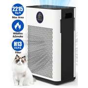 DR. J Professional HEPA Air Purifiers for Home up to 2215 Sq.ft, Air Purifier for Allergies and Asthma, Pollen, Wildfire/Smoke, Pet Dander & Odor, Dust