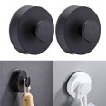 thumbnail image 3 of Coofit 2PCS Wall Hook Creative Punch Free Adhesive Hook Clothes Hook for Home Closet, 3 of 10