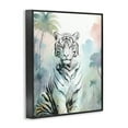 thumbnail image 3 of Stupell Industries White Tiger in Jungle Animals Painting Black Framed Art Print Wall Art, 11 x 14, 3 of 8