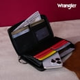 thumbnail image 3 of Wrangler Womens Wallet Wristlet Long Purse Designer Clutch Large Capacity Credit Card Holder Gifts for Women, Black, 3 of 7
