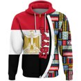 thumbnail image 3 of Sudadera con capucha con estampado de mapa y bandera de Egipto, sudadera con capucha con cremallera y emblema nacional egipcio para hombre, ropa informal, sudadera deportiva para hombre, 3 of 4