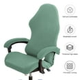 thumbnail image 3 of rygai Gaming Chair Cover Thickened Elastic Chair Protection Wear-resistant No Deformation Zipper Closure Solid Color Armchair Slipcovers Computer Office Seat Chair Cover, 3 of 8