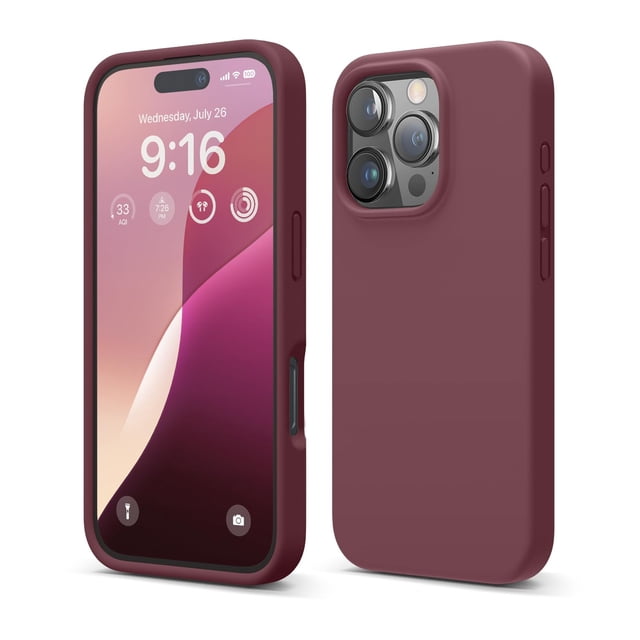 Funda de teléfono Elago compatible con iPhone 16 Pro Liquid Silico