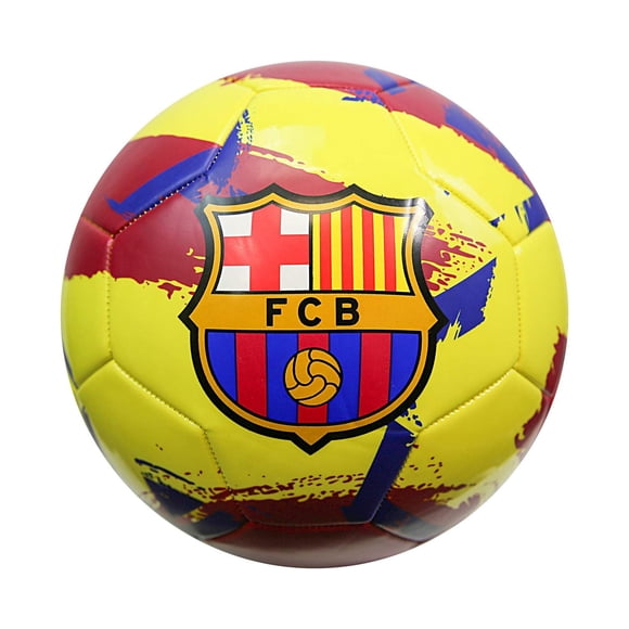 Cepillo de Fútbol Icon Sports Amarillo con Licencia Oficial FC Barcelona Talla 5
