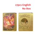 thumbnail image 1 of 27-55Pcs 3D Cards Colorful Shining English Gold Silver Black Vmax Gx Charizard Pikachu Collection Kids Card Toys Gifts, 1 of 5
