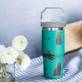 thumbnail image 2 of Cat Gift for Cat Lover,30 oz Cat Tumbler Stainless Steel Insulated with Handle (Cat-Blue, 30 oz), 2 of 6