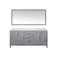 thumbnail image 3 of Distressed Grey Double Bath Vanity 72 in. W x 22 in. D, White Quartz Top, and 28 in. Mirror, 3 of 9
