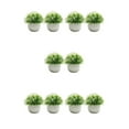 thumbnail image 3 of Guardoinrt 2piece Potted Simulation Plants Adding Beauty And Style To Any Setting Durable Pot Bonsai Ornament Clear white 5Set, 3 of 6