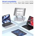 thumbnail image 6 of BKSDUEH Adjustable Laptop Stand, 10-17" Laptop Stand for Desk, Ergonomic Aluminum Laptop Holder, Adjustable Laptop Riser with Heat-Vent for Apple Mac / iPad / HP / DELL, 6 of 8
