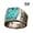 C, variant on Turquoise Ring Lihuang Bohemia Carved Retro Fashion Jewelry for Men and Women - Unique Personality Accessory