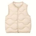thumbnail image 2 of Hicidod Infant Warm Vest Solid Color Lightweight Thick Baby Jackets Spring Fall Winter Sleeveless Vest Down Coat Clothes, 2 of 7