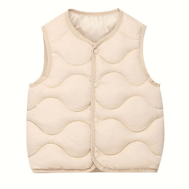 ameIAEA Gilet Matelassé Sans Manches pour Bébés Garçons Filles, Léger