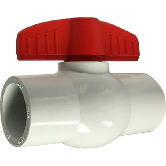 3/4 White PVC Socket Valve, PVC Ball Valves, Plumbing Accessories