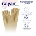 thumbnail image 2 of Rolyan Compression Glove, Fingerless Compression Glove for for Men & Women, Compression Gloves for Carpal Tunnel, Compression Glove for Swelling, Left Hand, Small, Open Finger Left Small -Open Finger, 2 of 8