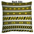 thumbnail image 2 of ABPHQTO Tape Caution Danger Yellow Police Line Warning Tape Danger Tape Caution Tape Reversible Mermaid Sequin Pillow Case Home Decor Cushion Cover 16x16 Inch, 2 of 2
