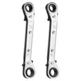 thumbnail image 1 of Uxcell 2pcs 3/8" x 7/16" SAE 25 Grados Llave de Servicio Doble Cabeza HVAC, 1 of 7