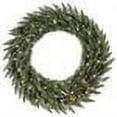 thumbnail image 2 of Vickerman 144" Camdon Fir Artificial Christmas Wreath, Warm White LED Mini Lights, 2 of 2