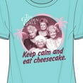 thumbnail image 2 of Golden Girls Keep Calm and Eat Cheesecake Women's Mint Short Sleeve Tee Shirt-Medium, 2 of 2