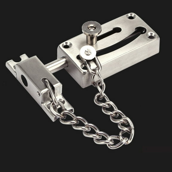 SEWCHICS Professional Stainless Steel Chain Door Guard Lock for Hotel Security, and Easy to Install, 1 Set