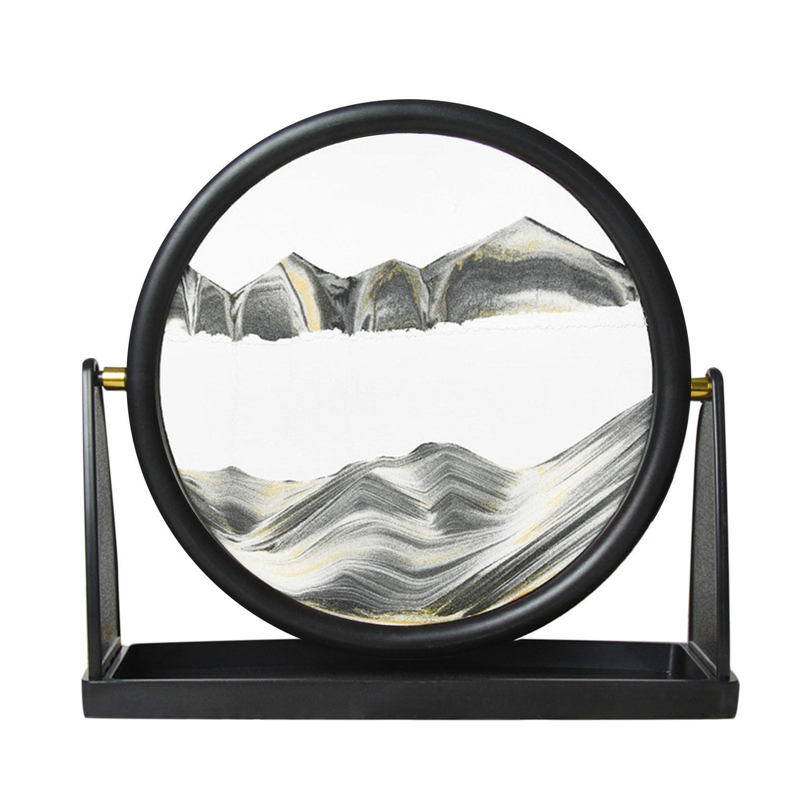 1pc Framed Sand Art Moving Sand Picture Desktop Art Beautiful Nature Scenery 