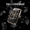 thumbnail image 6 of Key Fob Cover Compatible with Volkswagen Atlas Alltrack Jetta Passat Tiguan Keychain Case Holder Protector,Black, 6 of 8