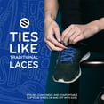 thumbnail image 2 of The Original Stretchlace | Elastic Shoe Laces | Flat Stretch Shoelaces | Royal Blue, 45 in (114 cm), 2 of 7