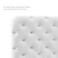 thumbnail image 5 of Modway Lizzy Tufted Twin Performance Velvet Headboard in White, 5 of 7