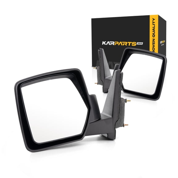 For Jeep Patriot 2007-2017 Door Mirror Driver and Passenger Side | Pair | Manual | Non-Heated | Textured | Replacement For 5155457AK | CH1320281