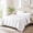 White/Light Warmth, variant on Down Comforter  Size,Light Warmth Summer White Bedding Comforter with 8 Tabs,  Fabric Duvet Insert,RDS & Oeko-TEX, Box-, Machine Washable