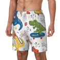 thumbnail image 2 of Gaeub Dinosaur Mens Swim Trunks Stretch Beach Shorts Quick Dry for Men Swim Shorts Swimwear with Pockets- Large, 2 of 9