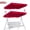 Burgundy, variant on SOLAXO 77"x43" Patio Swing Canopy Replacement Top Outdoor Seater Porch Swing Canopy Cover, Cover ONLY, Beige