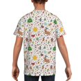 thumbnail image 5 of Wukai Winter Christmas And New Year Deer Youth Unisex Short Sleeve T-Shirt for Boys, Girls, Teens, and Kids-Large, 5 of 7
