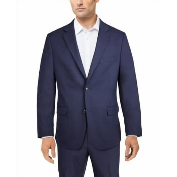 Alfani Mens Classic fit Suit Jacket Blazer 44 S Navy Blue Solid