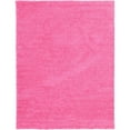 thumbnail image 1 of Unique Loom Tapis en Peluche Moderne Solide 9' x 12' Rectangle Bubblegum Rose, 1 of 2