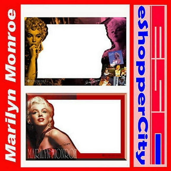 Marilyn Monroe Glass Picture Frame Set of 2 , 4x6 Photo Gift Licensed Product