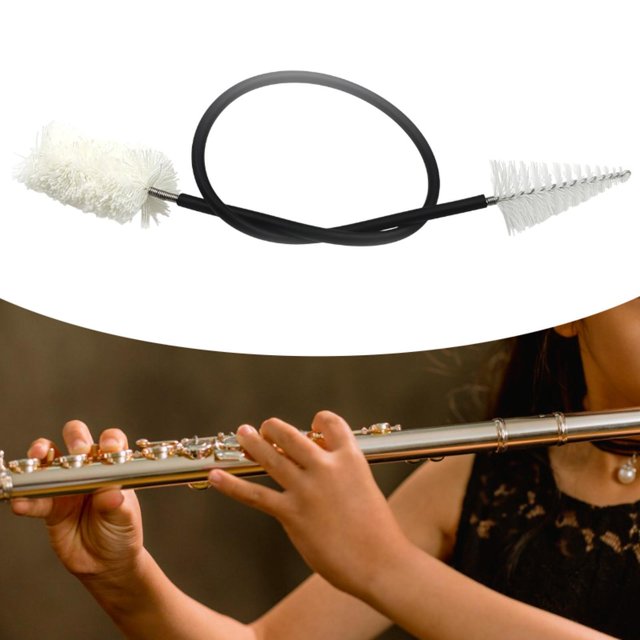 Pincel de limpieza de flauta, limpiador de flautas, accesorios de instrumentos de música multifuncional, cepillo de limpiador de saxofón liviano