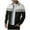 Gray, variant on ZUKMRJPC Mens Casual Jacket Lightweight Patchwork Color Block Textured Track Jacket Fall Zip Up Turndown Collar Jacket with Pocket