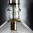 thumbnail image 4 of Urban Ambiance Luxury Bohemian Pendant, Size: 20-3/8"H x 13"W, with Farmhouse Style Elements, Brushed Nickel Finish and Clear Textured Shade, UHP2772, 4 of 7