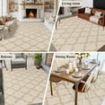 thumbnail image 5 of Rectangle Area Rugs 8 x 10 Ft, Boho Moroccan Non-Slip Residential Carpet, Vintage Morocco Quatrefoil Geometric Indoor Crawling Mats Runner Rugs for Living Room/Dining Room/Bedroom, 5 of 8