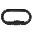 thumbnail image 1 of 7075 Aviation Aluminum Outdoor Climbing Mountaineering O Shape Automatic Lock Development Safety Protection CarabinerBlack, 1 of 6