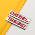 thumbnail image 3 of 2Pcs Chrome 3D Metal Engine Emblem Car Logo Side Door Trunk Emblem Racing SUV Decal Coupe V6 V8 Badge Sticker (Silver&Red,Diesel), 3 of 6