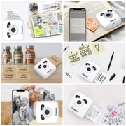 Portable Thermal Printer TP6S for iPhone and Android Phone, 300DPI Wireless Bluetooth Small Thermal Inkless Mini Sticker Printer for Pictures, Travel, Label, DIY, Kids Gifts
