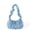 Blue, variant on Floral Embroidery Ruffle Handle Drawstring Shoulder Bag for Women - Casual & Stylish Daily Accessory