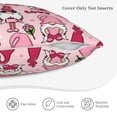 thumbnail image 5 of Bingfone Garden Gnomes Linen Throw Pillow Covers Cushion Case Pocket Button Vintage Farmhouse Pillowcase-18"x18", 5 of 9