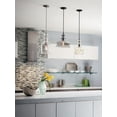 thumbnail image 3 of Progress Lighting, Staunton Collection, 1-Light Wall Sconce, Brushed Nickel, Clear Glass Shade, 3 of 8